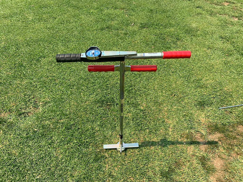 Turf surface shear